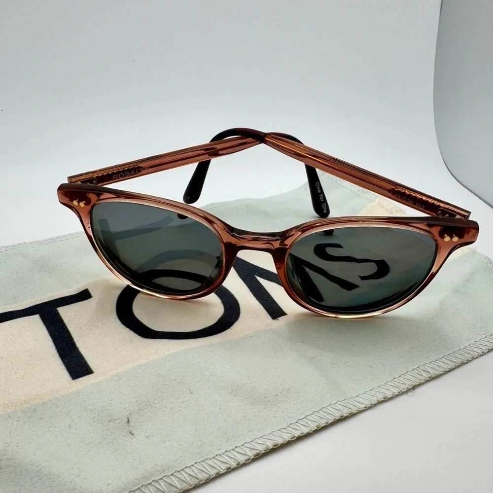 TOMS Rosalyn Pink Crystal Glasses NO LENSES